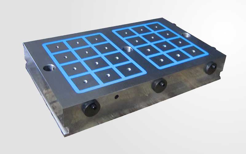 High density powerful electro permanent magnetic chuck with square 50×50 poles